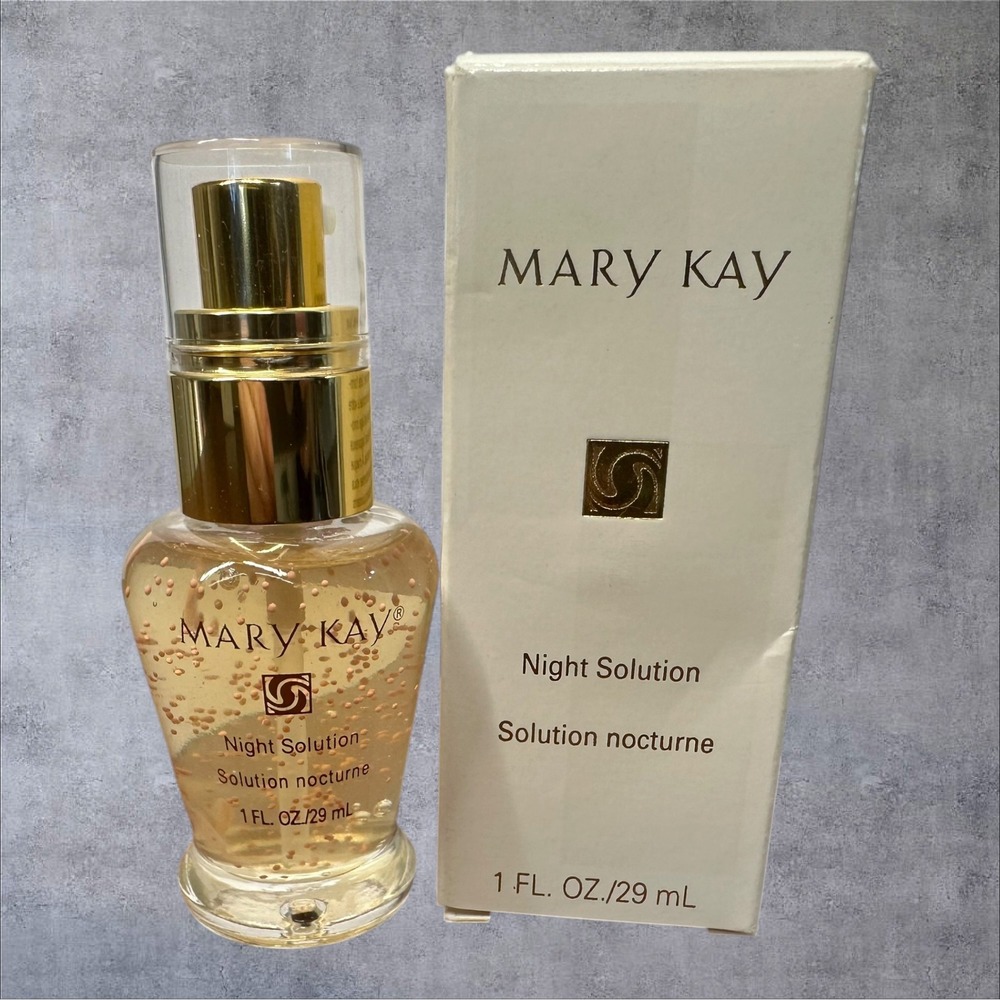 Mary Kay Night Solution Serum 318900 1oz 29ml New Box Anti-Aging Nutribeads